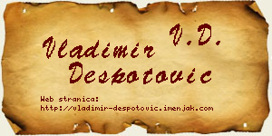 Vladimir Despotović vizit kartica